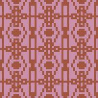 a pixel pattern in purple and brown vector