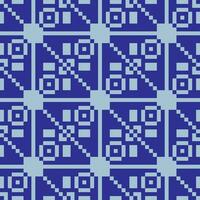 a blue and white pattern with squares vector