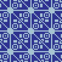 a blue and white pattern with squares vector