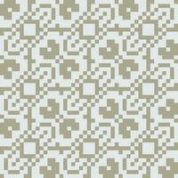 a pixelated pattern in beige and white vector