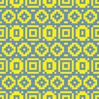 a blue and yellow pattern with squares vector