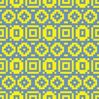 a blue and yellow pattern with squares vector