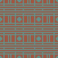 a pattern with squares and lines in red and blue vector