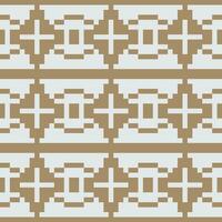 a pixel style pattern with brown and white squares vector