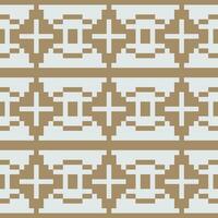 a pixel style pattern with brown and white squares vector