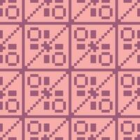 a pixel pattern with squares and squares vector