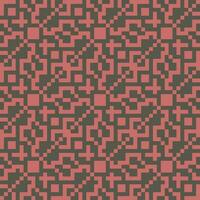 a pixel pattern in red and black vector