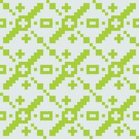 a pixel pattern with green squares on a white background vector