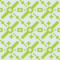 a pixel pattern with green squares on a white background vector