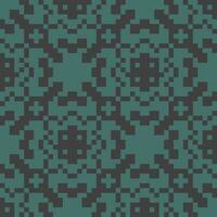 a pixel pattern in teal and black vector