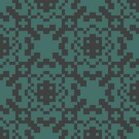 a pixel pattern in teal and black vector