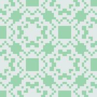 a green and white pixel pattern vector