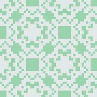 a green and white pixel pattern vector