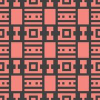 a pattern with squares and lines in pink and black vector