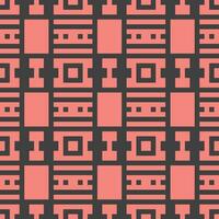 a pattern with squares and lines in pink and black vector