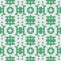 a green and white pixel pattern vector