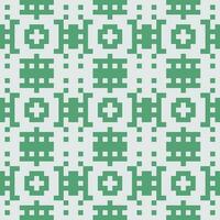 a green and white pixel pattern vector