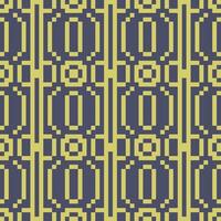 a pixel art pattern in purple and yellow vector