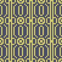 a pixel art pattern in purple and yellow vector