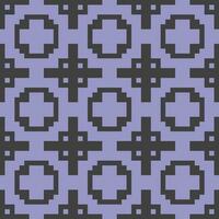 a pixel style pattern with black and purple squares vector