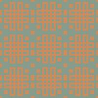a pattern with squares and lines in orange and blue vector