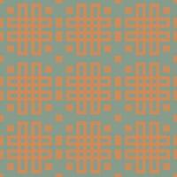 a pattern with squares and lines in orange and blue vector