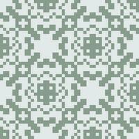 a pixel pattern in green and white vector
