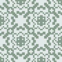 a pixel pattern in green and white vector