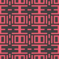 a red and black geometric pattern vector