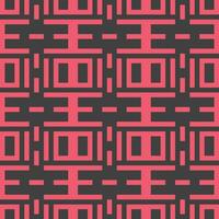 a red and black geometric pattern vector