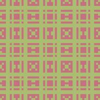 a green and pink plaid pattern vector