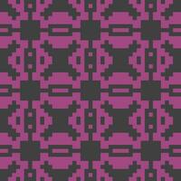 a pixel style pattern in purple and black vector