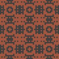 an old style pattern with black and red squares vector