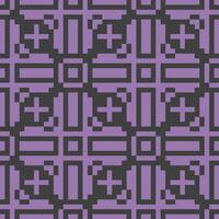 a pixel style pattern with squares and crosses vector