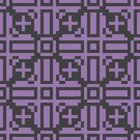 a pixel style pattern with squares and crosses vector