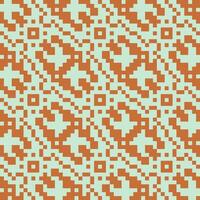 an orange and blue pattern with squares vector
