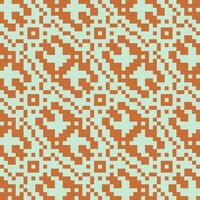 an orange and blue pattern with squares vector