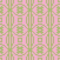 a pink and green pixel pattern vector