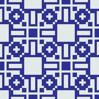 a blue and white geometric pattern vector
