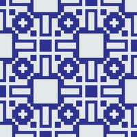 a blue and white geometric pattern vector