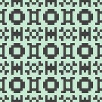 a pixelated pattern with squares and circles vector