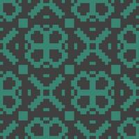a green and black pixel pattern vector