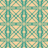 a pattern with squares and triangles in green and blue vector