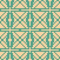 a pattern with squares and triangles in green and blue vector