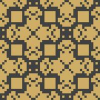 a pixel pattern in brown and black vector