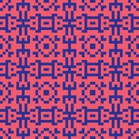 a pixelated pattern in red and blue vector