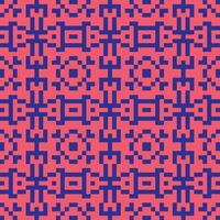 a pixelated pattern in red and blue vector