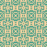 an abstract geometric pattern in turquoise and beige vector