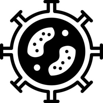 solid icon for organisms vector