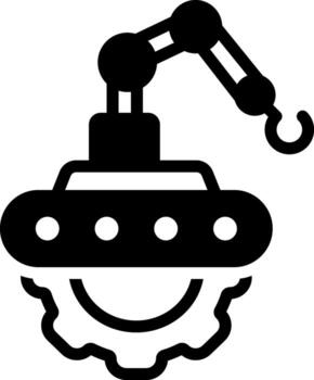 solid icon for mechanical vector